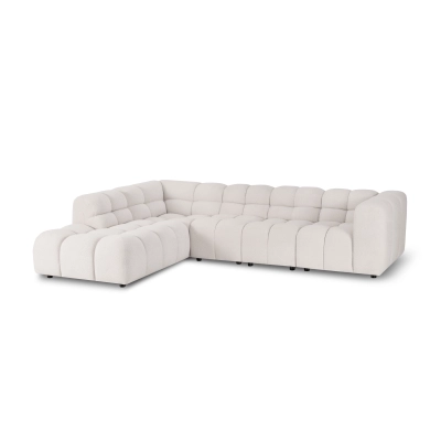 Modulares Ecksofa Amaris 297x221 cm beige boucle | MONONI.PL