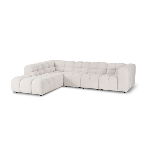 Modulares Ecksofa Amaris 297x221 cm beige boucle | MONONI.PL