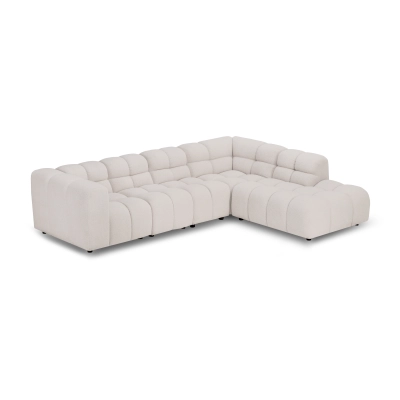 Narożnik modułowy Amaris 297x221 cm beżowy boucle | MONONI.PL