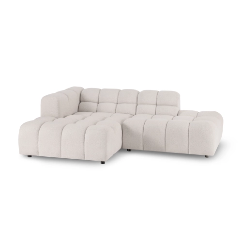 Modulares offenes Ecksofa Amaris 233x165 cm beige boucle | MONONI.PL