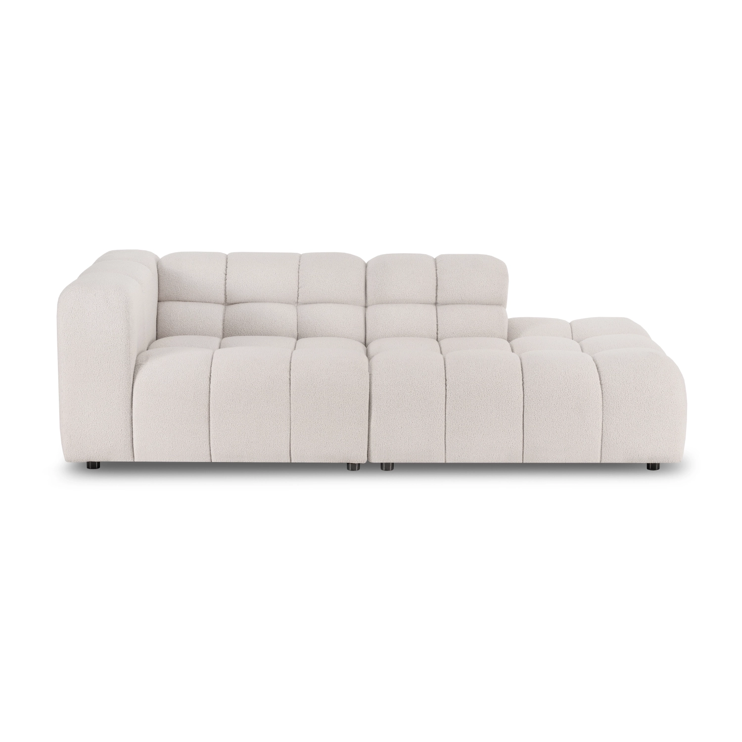 Sofa modułowa Amaris 231x104 cm jasny beż boucle | MONONI.PL