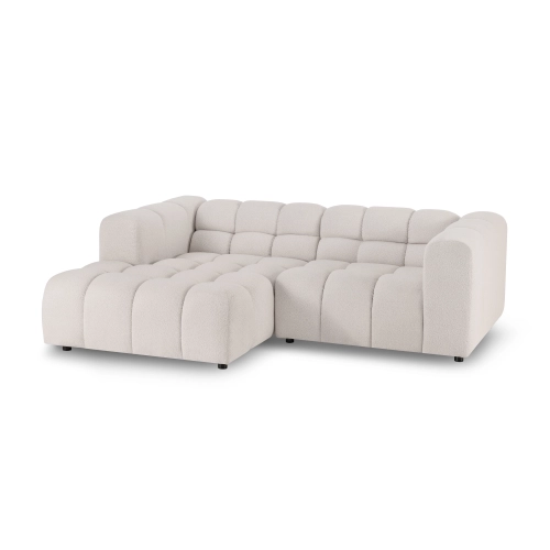 Modulares Ecksofa Amaris 233x165 cm beige boucle | MONONI.PL