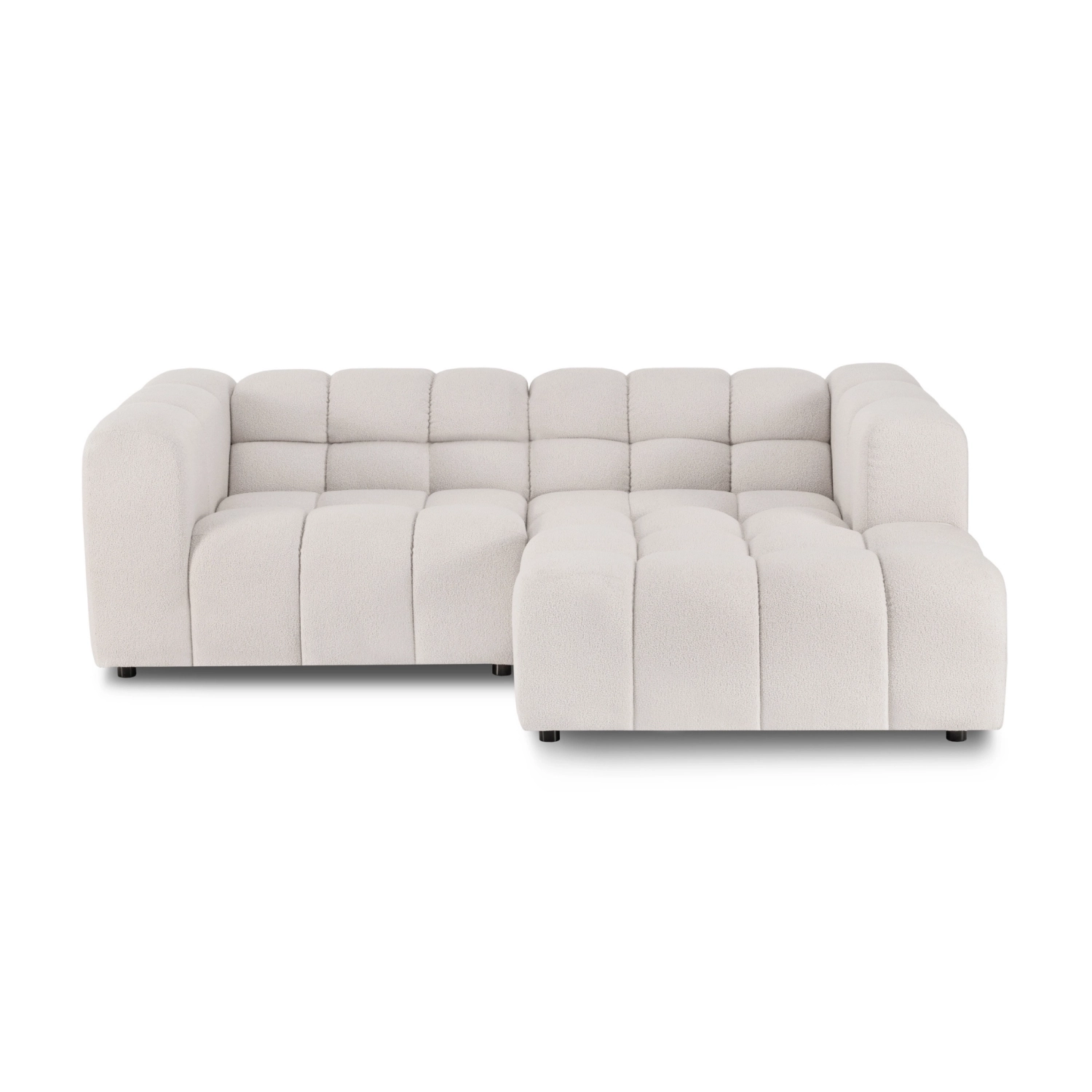 Modulares Ecksofa Amaris 233x165 cm beige boucle | MONONI.PL