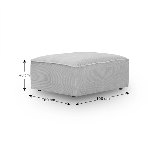 Rechteckiger Sitzsack Luss 80x100 cm | MONONI.PL
