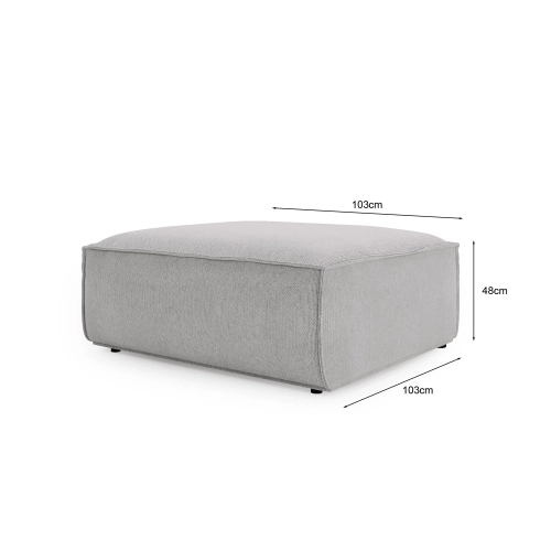 Rechteckiger Sitzsack Look 103x103 cm | MONONI.PL