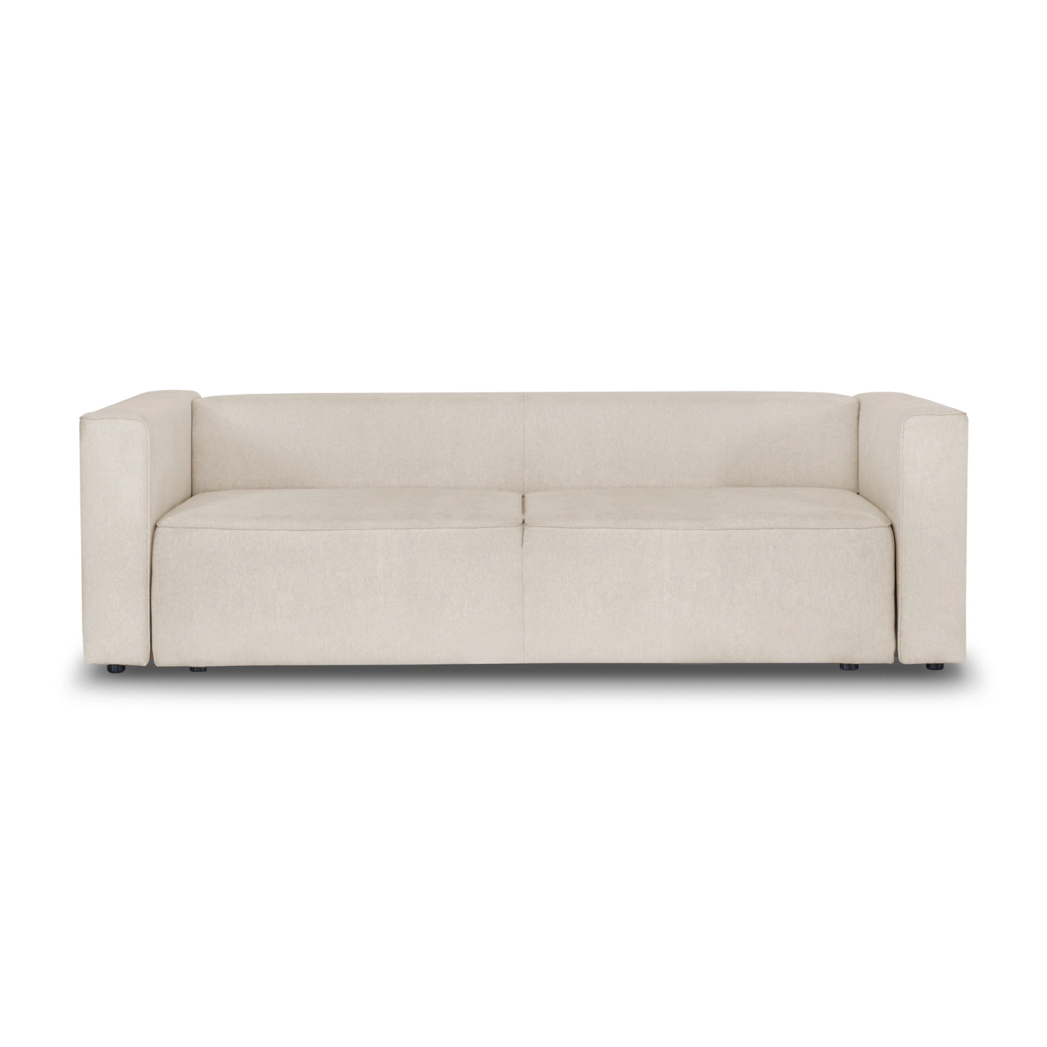 Nowoczesna sofa z funkcją spania Luss 242x102 beżowa I MONONI.PL
