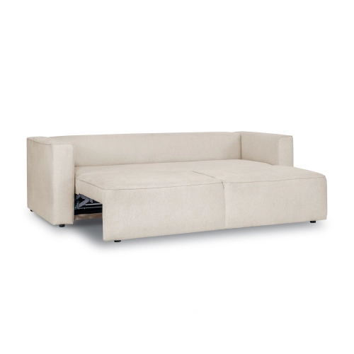 Nowoczesna sofa z funkcją spania Luss 242x102 beżowa I MONONI.PL