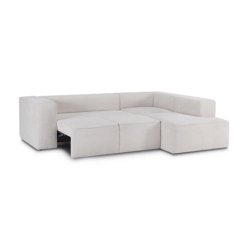 Ecksofa mit Schlaffunktion Luss 276x210 cm beige boucle I MONONI.PL