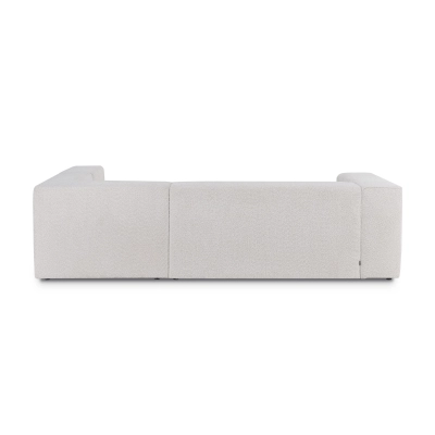 Narożnik z funkcją spania Luss 276x210 cm beżowy boucle I MONONI.PL