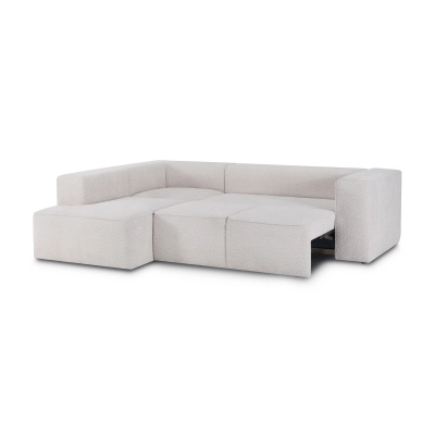 Ecksofa mit Schlaffunktion Luss 276x210 cm beige boucle I MONONI.PL