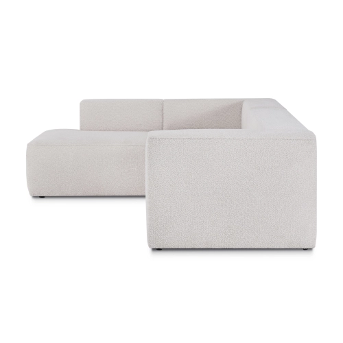 Narożnik z funkcją spania Luss 276x210 cm beżowy boucle I MONONI.PL