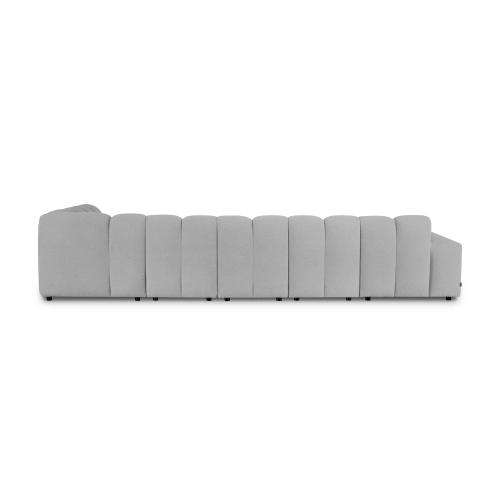 Modulares Ecksofa Bliss 406x244 cm hellgrau boucle | MONONI.PL