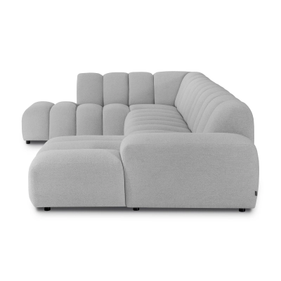Modulares Ecksofa Bliss 406x244 cm hellgrau boucle | MONONI.PL