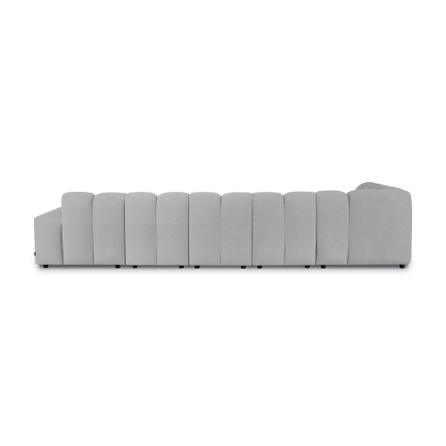 Modulares Ecksofa Bliss 406x244 cm hellgrau boucle | MONONI.PL