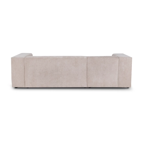 Ecksofa mit Schlaffunktion Luss 276x180 cm beige Chenille I MONONI.PL