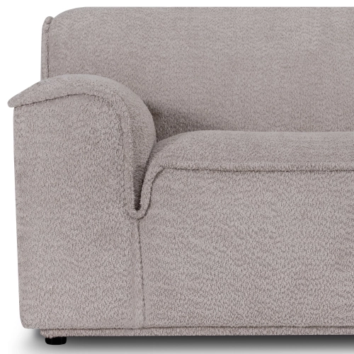 Modulares offenes Sofa Look 233x103 cm dunkelbeige boucle I MONONI.PL