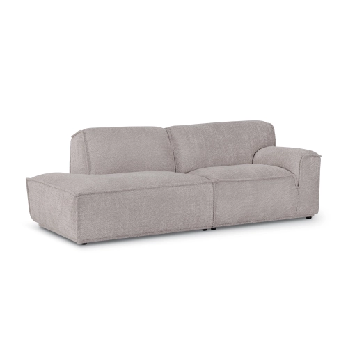 Modulares offenes Sofa Look 233x103 cm dunkelbeige boucle I MONONI.PL