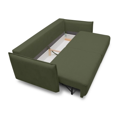 Sofa rozkładana Lorena 227x110 cm oliwkowy szenil | MONONI.PL