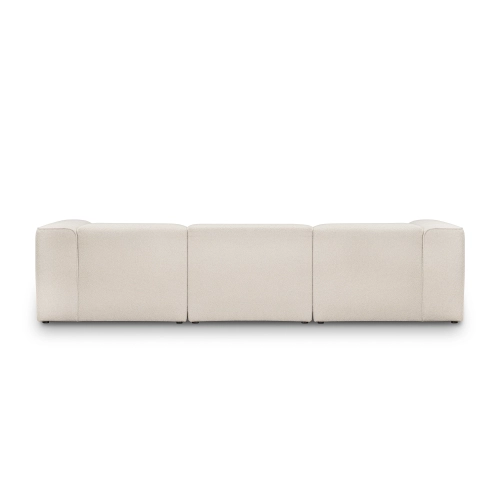Cremefarbenes modulares Ecksofa 320x160 cm Luss boucle |MONI.PL