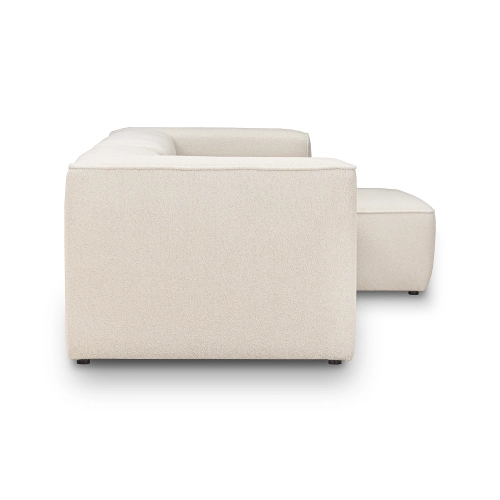 Cremefarbenes modulares Ecksofa 320x160 cm Luss boucle |MONI.PL