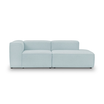 Modulares Sofa 220x100 cm Luss hellblau Chenille l MONONI.PL
