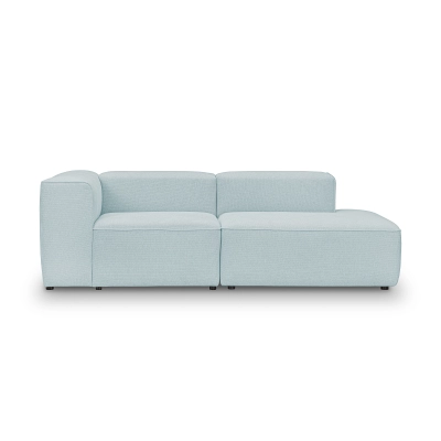 Luss sofa modułowa 2 osobowa 220x100 cm z podłokietnikiem, tkanina szenil