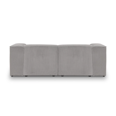 Sofa modułowa 2 osobowa 220x100 cm Luss jasnoszara sztruks I MONONI.PL