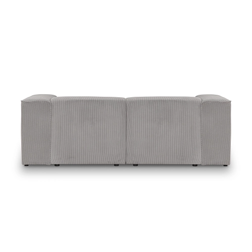Sofa modułowa 2 osobowa 220x100 cm Luss jasnoszara sztruks I MONONI.PL