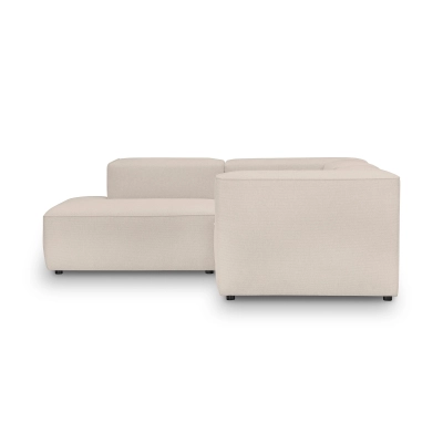 Bequemes kleines Ecksofa 220x210 cm Luss beige Chenille I MONONI.PL