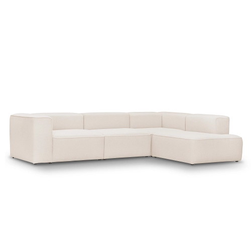 Modulares Ecksofa 290x210 cm Luss creme beige boucle I MONONI.PL