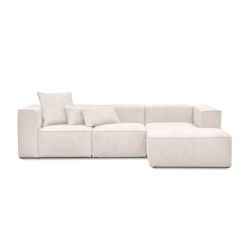 Narożnik beżowy modułowy 3 osobowy 320x160 cm Luss boucle I MONONI.PL