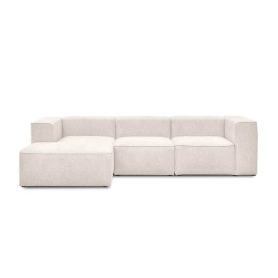 Beige modulares 3-Sitzer Schlafsofa 320x160 cm Luss boucle I MONONI.PL