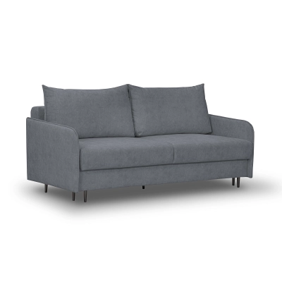 Ivoli sofa 3 osobowa  210x100 cm z funkcją spania 3DL i pojemnikiem, tkanina welur