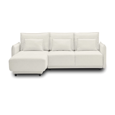Klappbares Schlafsofa 247x187cm Lorena hellbeige gestrickt I MONONI.PL