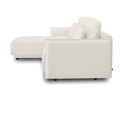 Klappbares Schlafsofa 247x187cm Lorena hellbeige gestrickt I MONONI.PL