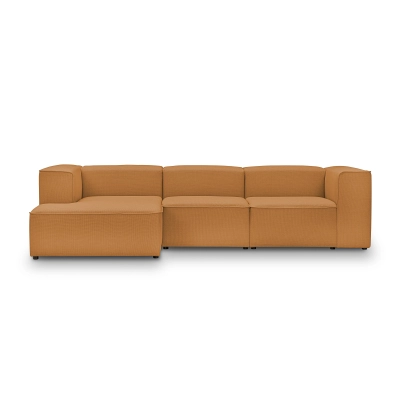 Modulare Ecke 300x160 cm Luss orange kariert I MONONI.pl