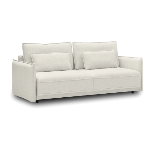 Sofa rozkładana 227x110 cm Lorena jasnobeżowy dzianina | MONONI.PL