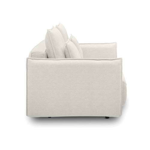 Sofa rozkładana 227x110 cm Lorena jasnobeżowy dzianina | MONONI.PL