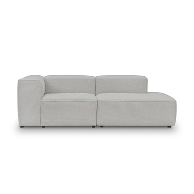 Luss L sofa modułowa 2 osobowa 230x100 cm z podłokietnikiem, tkanina szenil