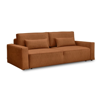 Sofa 3 osobowa z funkcją spania 3DL Moyo boucle rdzawy I MONONI.PL
