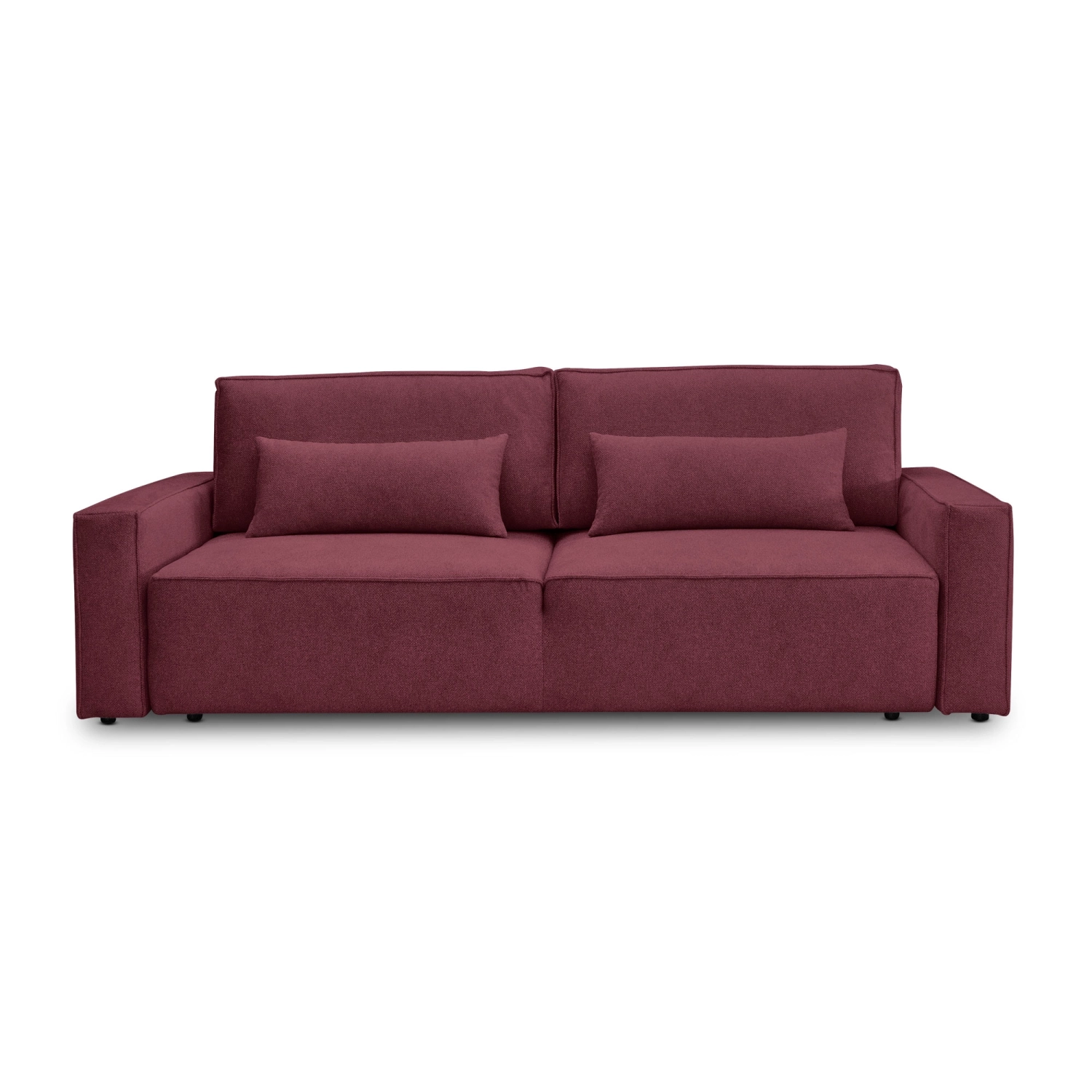 Sofa 3 osobowa z funkcją spania 3DL Moyo boucle bordowy I MONONI.PL