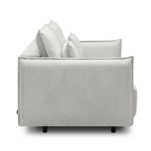 Wygodna sofa Lorena 3 osobowa z funkcją , szenil jasnoszary MONONI.PL
