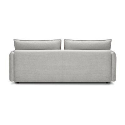 Wygodna sofa Lorena 3 osobowa z funkcją , szenil jasnoszary MONONI.PL