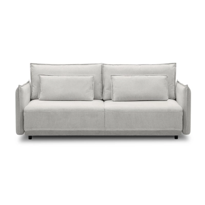 Wygodna sofa Lorena 3 osobowa z funkcją , szenil jasnoszary MONONI.PL