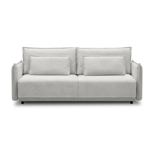 Wygodna sofa Lorena 3 osobowa z funkcją , szenil jasnoszary MONONI.PL