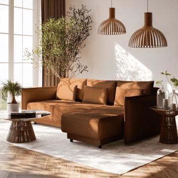 Wnętrza modern classic w kolorze cafe latte